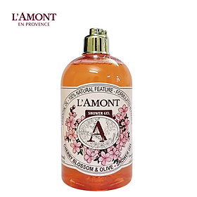 Sữa Tắm L'amont En Provence Cherry Blossom Shower Gel Hương Hoa Anh Đào Chai 500ml 