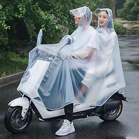 Áo Mưa Trong Suốt 2 Đầu Loại Siêu Dai có tấm chắn trước mặt