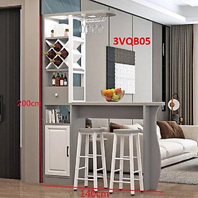 Mua Quầy bar mini  quầy bar kiêm vách ngăn phòng khách nhà bếp 3VQB05 ( Không kèm ghế )