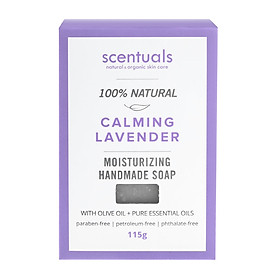 Sáp Tắm Oải Hương Handmade Soap Calming Lavender Scentuals