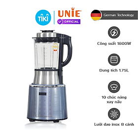 Máy làm sữa hạt xay nấu UNIE V6 công suất 1800W dung tích 1.75L