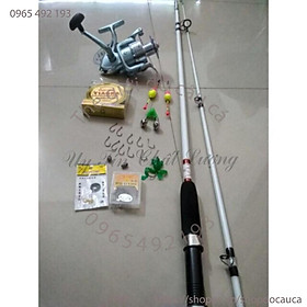 Combo bộ cần câu máy câu tặng phụ kiện