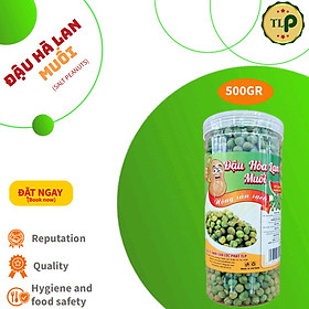 MẪU MỚI  HỦ 500GR ĐẬU HÀ LAN MUỐI TÂN LỘC PHÁT