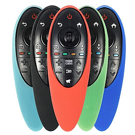 Bìa silicon cho LG AN-MR500 Bảo vệ Silicone 3D TV điều khiển điều khiển điều khiển từ xa với dây buộc SHOCKPROOK PERCOUS