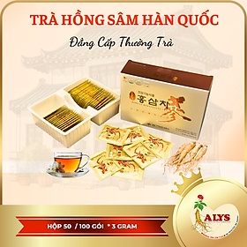 Trà Hồng Sâm Hàn Quốc Deadong 4mg/g ( Hộp 50 gói/100 gói )