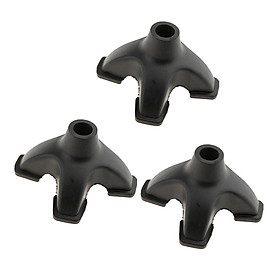 3pcs 3/4 Self Standing Rubber Replacement Tips for Crutch Cane
