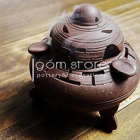 Mua Lư đốt trầm tử sa Bát Tràng cỡ nhỏ