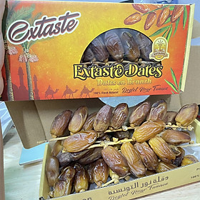 Chà là khô Extaste Dates Deglet Nour Tunisia chín tự nhiên, ngọt tự nhiên, mềm, dẻo mịn Quà Tết (500g/Hộp) - QuaTangMe Extaste