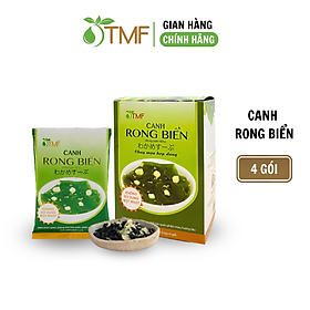 Canh dưỡng sinh rong biển hộp 4 gói TÂM MINH FOODS dinh dưỡng ăn liền tiện