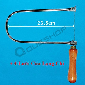 Mua Combo Cưa Lọng Vừa + 4 Lưỡi Lọng Chỉ (chiều sâu cưa 23 5cm) và được kèm thêm 1 lưỡi cưa lọng chỉ