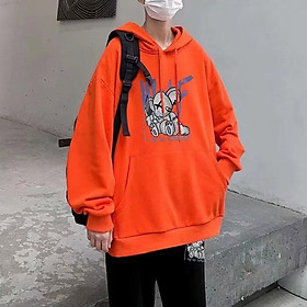 Áo khoác hoodie có mũ trùm dáng rộng thời trang cá tính M-3XL in hình Sesame Street