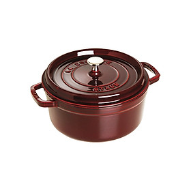 Mua Nồi Gang Tròn Staub Màu Đỏ Lựu - Nhiều Kích Cỡ