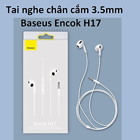 Mua Tai nghe nhét tai hỗ trợ mic chân cắm 3.5mm Baseus Encok H17 NGCR020002 -Hàng chính hãng