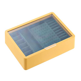 Jewelry Storage Box Double-Layer Large Transparent for Earrings Bracelets