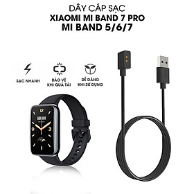 Mua Dây Cáp Sạc Dành Cho Đồng Hồ Vòng Đeo Tay Thông Minh Xiaomi Miband 7 Pro Band 7 / Band 6 / Band 6 dài 1m Handtown - Hàng Chính Hãng