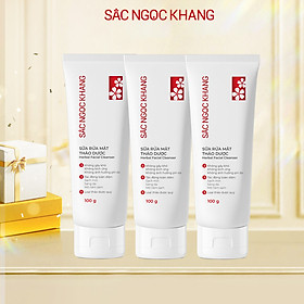 Combo 3 Sữa Rửa Mặt Sắc Ngọc Khang 100gr Tuýp