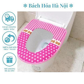 Mua Lót nỉ bồn cầu giữ ấm màu sắc và hoa văn ngẫu nhiên