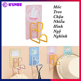 Móc Treo Thau Chậu Dán Tường Đa Năng KUNBE Hình Động Vật Dễ Thương