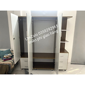 Tủ nhựa đài Loan 3 cánh 1 kệ