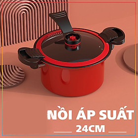 Nồi áp suất đa năng đường kính 24cm dùng để ninh xương, hầm gà, nấu cháo tiện lợi