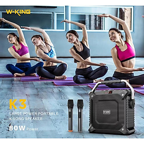 Mua Loa Bluetooth W-king K3 công suất 80W (2 Micro) - Hàng chính hãng