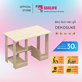 Bàn vi tính nhỏ bằng gỗ công nghiệp SMLIFE Dekosuke