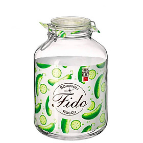 Mua Hũ thủy tinh nắp cài Bormioli Rocco Fido 5L – Kín hơi  bảo quản thực phẩm dung tích lớn  cao cấp Ý