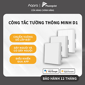 Mua Công tắc Aqara D1 Zigbee bản Không Dây Nguội  Điều khiển từ xa  Hẹn giờ bật tắt  Tương thích HomeKit  Cần trang bị hub