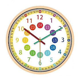 2X Wall Clock Kids Bedroom Battery Operated 12