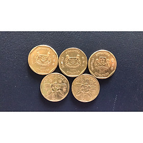 Mua Combo 2 Đồng xu 1 dollar singapore may mắn XSGP180