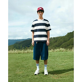 Áo thun nam tay ngắn sọc phối patch.Loose - ROUTINE 10F25TSS047