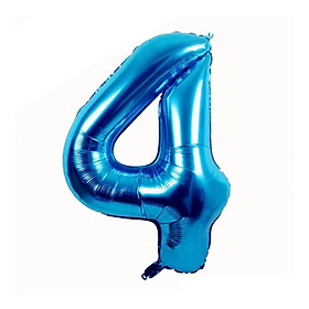 Bóng Số Màu Xanh Dương Blue Number Foil Balloon 40cm BSO50