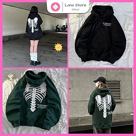 Áo Hoodie Nỉ Bông In Hình Form Unisex Nam Nữ - Đen - Freesize 40-60kg