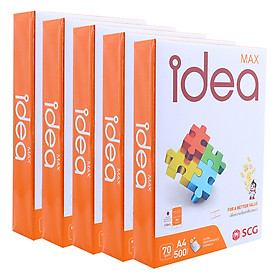 Nơi bán Thùng 5 Ream Giấy In Photo A4 Idea DL 70gsm - Giá Từ -1đ