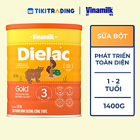 Sữa bột Vinamilk Dielac Alpha Gold 3 1400g (cho trẻ từ 1 - 2 tuổi)