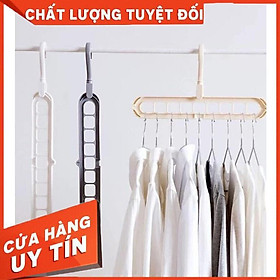 Móc Treo Quần Áo Đa Năng 9 Lỗ Tiết Kiệm Diện Tích - Xoay 360 độ