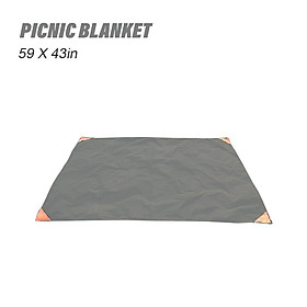 Tấm trải du lịch hình chữ nhạt chất liệu vải nylon chắc chắn,cách nhiệt chống nước-Màu xanh lá cây đậm-Size N