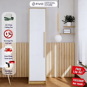 Mua Tủ Quần Áo Trẻ Em Cửa Mở FC01 FIVO Chất Liệu Gỗ MDF Lõi Xanh Chống Ẩm Dày 17mm Dễ Lắp Ráp - Hàng Chính Hãng