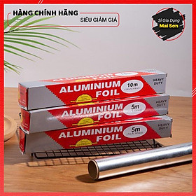 Mua Giấy Bạc Nướng Nồi Chiên Không Dầu ALUMINIUM FOIL Giấy Bạc Nướng Thực Phẩm Chất Liệu Nhôm Kích Thước 5M