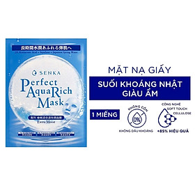 Mặt Nạ Senka Dưỡng Sáng Dịu Mát Perfect Aqua Soothe Mask Soothing Repair 21g