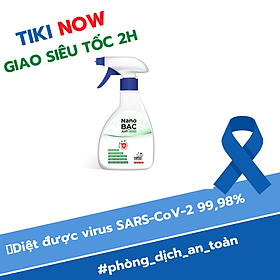 Chai xịt diệt khuẩn Nano bạc AHT trà trắng dùng rửa tay, xịt màn hình, vệ sinh phòng ngủ