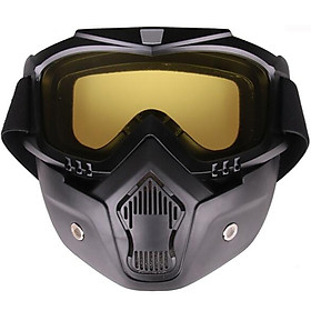 Detachable Anti-fog Mask Goggles Helmet Goggles for Riding Ski Motorcycle