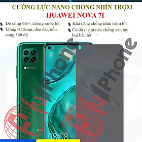 Dán chống nhìn trộm dành cho Huawei Nova 7i - Dán Cường lực dẻo nano