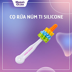 Cọ Rửa Núm Ti Mama’s Choice, Chất Liệu Silicone Cao Cấp, Vệ Sinh Sạch Sẽ và Mềm Mại Không Làm Trầy Xước Núm Ti