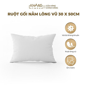 Ruột Gối Nằm Lông Vũ 30x50cm