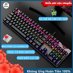 Bàn Phím Cơ Gaming XSmart K1 RED Switch 20 Chế Độ LED Màu Cực Đẹp Chơi Mọi