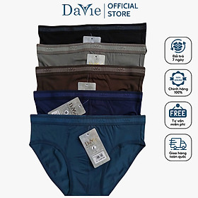 Quần Lót Nam Tam Giác Davie Mã DVCT033 Chất 100% Cotton, Co Giãn 4 Chiều, Thấm Hút Mồ Hôi Và Khử Mùi Tốt