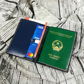 Ví đựng passport, ví passport, bao da passport, bao da đựng passport, bao da hộ chiếu, da bò, bao da đựng hộ chiếu da thật 100% handmade - PP9
