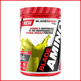 Thực phẩm bổ sung amino acid BLADE AMINO EDGE 400g – Hỗ trợ tăng năng lượng, phục hồi và phát triển cơ cho người tập thể hình và thể thao - mùi Citrus – Thương hiệu Châu Âu – Hàng chính hãng