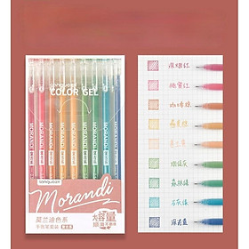 Set 9 bút gel mực Morandi nhiều màu - màu sắc tươi xinh - VPP THIÊN ÁI